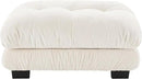 Ottoman - White by CozyNest Decor
