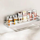 2PCS Kitchen Spice Rack, SUS304 Stainless steel Wall Mount Storage Rack, Seasoning Container, 19.7Inch Spice Organizer, Kitchen Seasoning Hanging Rack, Bathroom Shelf for Storing Toiletries by CozyNest Decor
