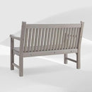Psilvam Garden Bench, 2-Person Poly Lumber Patio Bench, All-Weather Outdoor Bench That Never Rot and Fade, Memorial Bench, Suit for Garden, Porch and Park(Grey) by GreenHaven Gardens