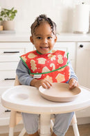 Tiny Twinkle Mess-Proof Baby Bib - Waterproof Bib for Baby Girl or Boy- Machine Washable - Adjustable Closure - PVC, BPA, & Phthalate Free - Great for Travel - Baby Food Bibs (3 Pack,Christmas) by TinyTreasures Baby Boutique