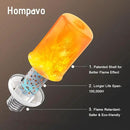 Hompavo 【Upgraded】 LED Flame Light Bulbs, 4 Modes Flickering Light Bulbs with Upside Down Effect, E26/E27 Base Flame Bulb for Halloween, Christmas,Indoor and Outdoor Decoration (White-4 Pack) by GreenHaven Gardens