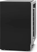KoolMore 23.4” Inches Small Built-In Glass Door Refrigerator and Beverage Cooler for Soda Cans, 6 Wire Shelves, Adjustable Temperature Range [5.1 Cu. Ft.], 24" Inch (KM-BIR5C-GD) by CozyNest Decor