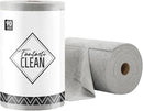 Fantasticlean Microfiber Cleaning Cloth Roll -90 Pack, Tear Away Microfiber Towels, 12" x 12", Reusable, Washable, Scratch Free, Ultra Absorbent Dish Rags for Car, Home, Garage or Shop (Grey) by CozyNest Decor