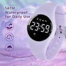 Kids Watches for Girls Boys Digital Sport Watch with Step Counter Pedometer Vibration Alarm Clock, No App Waterproof Fitness Tracker Kids Watch Boys Girls Teens Students Ages 5-16 by TinyTreasures Baby Boutique