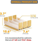 SpaceAid Bamboo Pull Out Spice Rack Organizer for Cabinet, Heavy Duty Slide Out Seasoning Kitchen Pantry Sliding Vertical Organization, 7.6" Wide, 3 Drawers(2" Wide), 1-Tier, Natural by CozyNest Decor