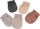 5 Pack Unisex New Born Boy Girls No Scratch Mittens Cotton Soft Baby Gloves Accessory 0-3 Months Infant Essentials by TinyTreasures Baby Boutique