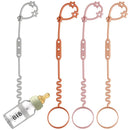 Toy Safety Straps, 4 Pack Silicone Sippy Cup Straps, Sippy Cup Leash for Baby, Keep Bottles and Sippy Cups Close at Hand and off The Ground or Floor (4PACK, Blush/Muted/Clay/Gray) by TinyTreasures Baby Boutique