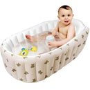 Mink Newborn to Toddler Bath Tub,Inflatable Baby Bathtub with Built-in Air Pump,Portable Travel Shower Basin with Back Support, Deflates and Folds Easily (Bear tub) by TinyTreasures Baby Boutique