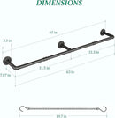 Plant Hanger Indoor, Hanging Planters Rod for Indoor Plants with 6 Hanging Chains, Wall Plant Hanging Rod for Window Ceiling, 65.7 Inch, Metal/Black, Pots Not Included… by GreenHaven Gardens
