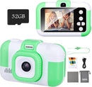 SUZIYO Kids Video Camera, Best Christmas Birthday Gifts Toys for Children, Toddlers Selfie Digital Camcorder 1080P Dual Lens 2.4 Inch HD for Age 3-8 Years Old Boys Girls with 32G SD Card, Green by TinyTreasures Baby Boutique