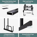 MAJALiS Over Sink Dish Drying Rack, Stainless Steel 2 Tier Large Dish Drainer Above Sink Adjustable 27.5" - 34.6", Expandable Kitchen Counter Organizer Storage Shelf with 6 Hooks by CozyNest Decor