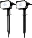 nipify Solar Spot Lights Outdoor Motion Sensor with 3 Modes, Solar Spotlights Outdoor Waterproof 2-in-1 Auto On/Off Solar Landscape Lighting for Outside Yard Wall Garden Pathway, Cool White, TBD-33 by GreenHaven Gardens