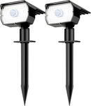nipify Solar Spot Lights Outdoor Motion Sensor with 3 Modes, Solar Spotlights Outdoor Waterproof 2-in-1 Auto On/Off Solar Landscape Lighting for Outside Yard Wall Garden Pathway, Cool White, TBD-33 by GreenHaven Gardens