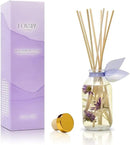 LOVSPA Reed Diffuser Set, Lavender Vanilla Scented Oil Diffuser with Sticks, Home Fragrance Accessories for Bathroom Shelf Decor, Aroma Diffusers for Home or Office Desk, USA Made by CozyNest Decor