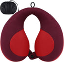 INFANZIA Kids Chin Supporting Travel Neck Pillow, Helps Support Head and Neck, Comfortably Designed for Head, Neck, and Chin Support - Gifts for Toddler/Child/Kids, Red by TinyTreasures Baby Boutique