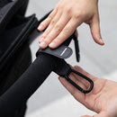 （4-Pack） Baby Stroller Hooks Clip or Hanging Diaper Bag Universal Hooks Accessories for Stroller and Car or Shopping Cart (Black and Brown) by TinyTreasures Baby Boutique