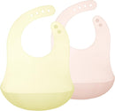 Olababy Fold N Go Silicone Baby Bib w Travel Case | Lightweight Design Eases Pressure Bruising for Infants & Toddlers by TinyTreasures Baby Boutique