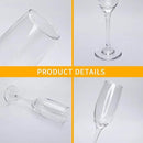 6 oz Champagne Flutes Glass, Wine Flutes Set of 12, for Champagne, Wine, High-End Banquets, Parties, Bars, Weddings, Gifts (12pcs) by CozyNest Decor