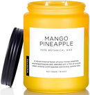 M&SENSE Mango Pineapple Scented Candle, 19.4oz Non Toxic Natural Soy Wax 110 Hours Long Lasting Burn Fruit Scent Summer Gifts for Housewarming, 2 Wick Aromatherapy Candle for Women Men Family Friends by CozyNest Decor