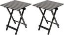SUNNYFEEL Folding Camping Table - Lightweight Aluminum Portable Picnic Table, 18.5x18.5x24.5 Inch for Cooking, Beach, Hiking, Travel, Fishing, BBQ, Indoor Outdoor Small Foldable Camp Tables by GreenHaven Gardens