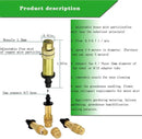 Adjustable Copper Atomizing Nozzle, Drip Irrigation Sprayer, Micro Nozzle Garden Cooling Irrigation Equipment (25 pcs)(Black+Gold) by GreenHaven Gardens