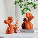 Vilead Resin Balloon Dog Statue with Checkered Pattern,Modern Home Decoration Trendy Animal Art Ornaments,Collection Figurine Bedroom Living Room Office Desktop Sculpture by CozyNest Decor