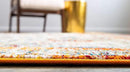 Unique Loom Rosso Collection Vintage, Traditional, Bohemian, Geometric, Distressed, Southwestern Area Rug, 5' 0" x 8' 0", Beige/Orange by CozyNest Decor