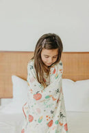 Copper Pearl Jumbo 3-Layer Baby Blanket: Soft Baby Quilts for Boys and Girls | Breathable, Cozy, Toddler Blanket | Baby Quilt for Newborns | 46x46 Premium Polyester/Rayon | Farmstead by CozyNest Decor