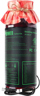 iPower 2 Pack 20" x 20.75" Seeding Heat Mat with Thermostat Temperature Adjustable Knob Durable Warm Hydroponic Plant Germination Starting Pad, Black by GreenHaven Gardens