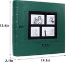 RECUTMS Photo Album 4x6 500 Photos, Large Capacity Family Wedding Picture Albums Holds 500 Horizontal and Vertical Photos (Dark Green) by TinyTreasures Baby Boutique