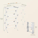 APEXCHASER Drying Rack Clothing, Clothes Drying Rack Foldable, Laundry Drying Rack Expandable, Small Clothe Hanger for Baby Clothes Towels Bibs, Socks, Clothes Airer for Indoor & Outdoor Use, White by TinyTreasures Baby Boutique