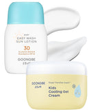 Baby Kids Easy Wash Sun Lotion SPF 30 & Cooling Gel Cream - Zinc Oxide Mineral Sunscreen & 3-Second Soothing Relief - Vegan Hypoallergenic for Sensitive Skin, 2.11oz & 3.38oz by TinyTreasures Baby Boutique