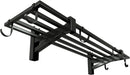 1-Pack Garage Wall Shelving,Heavy Duty Garage Storage Shelves, Wall Mounted Storage Shelving with 6 Hooks, 250LB Capacity, Black by GreenHaven Gardens