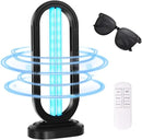 UV Light Sanitizer,UVC Home Disinfection Device 4-Speed Timing and Remote Control,UVO Light for Dust Mites,UV Lamp for Whole Room by CozyNest Decor