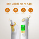 Ear Thermometer, Highly Accurate Ear Thermometer for Kids, Adults and Babies, 30 Memory Recall, 1s Result and 3-Color Fever Alert, with 24 Disposable Probe Covers, Yellow by TinyTreasures Baby Boutique
