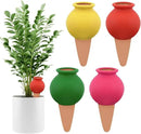 4Pcs Plant Watering Globes, Kalolary Hedgehog Shape Self Watering Spikes Terracotta Drip Water Stakes Irrigation Watering Bulbs for Pot, Indoor, Outdoor, Vacation (Bottle) by GreenHaven Gardens