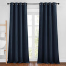 NICETOWN Navy Curtains 96 inches Long, Grommet Thermal Insulated Blackout Curtains Privacy Window Treatments for Boys Room/Living Room, W46 x L96, 2 Panels by TinyTreasures Baby Boutique