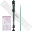 Eastar Soprano Recorder Instrument for Kids Students Beginners, German fingering C Key with Cleaning Kit, Storage Bag, Fingering Chart, ERS-1GG, Dark Green, School-Approved by TinyTreasures Baby Boutique