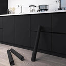 Dimoon 118''x15.7'' Black Skin Peel and Stick Wallpaper Contact Paper Modern Self Adhesive Wall Paper Removable Renter Friendly Textured Solid Color Cabinet Vinyl Roll (118''x15.7'',Black Skin) by GreenHaven Gardens