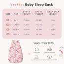 Yoofoss Baby Sleep Sack 0-6 Months, 1.5 Tog Baby Wearable Blanket with 2-Way Zipper, 100% Cotton Organic Fabric Winter Infant Sleeping Sack, Warm Soft Comfy by TinyTreasures Baby Boutique