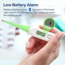 Boncare 10 Seconds Digital Thermometer for Adults and Kids - Accurate & Safe Rectal Thermometer for Baby with Fever Alarm, Oral Thermometer (Light Green) by TinyTreasures Baby Boutique