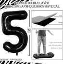 GOER Number 50 Balloons for 50th Birthday Party Decorations,42 Inch Jumbo Foil Helium Balloons for 50th Anniversary (Black) by TinyTreasures Baby Boutique