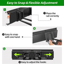 Garage Organization, Garage Wall Organizer with 48 inches Rails and 6 Hooks, Tool Organizers Heavy Duty, Shovel Holder Wall Mount Max Load 360 LBS, Sturdy Garden Tool Rack for Folding Chairs by GreenHaven Gardens