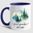 Promoted To Be Great Grandpa Coffee Mug 11Oz 15Oz, Personalized New Great Grandpa EST. 2026 Accent Ceramic Cup Gift For Pregnancy Reveal, Customized Nickname & Year Great-Grandfather White Coffee Cup by TinyTreasures Baby Boutique
