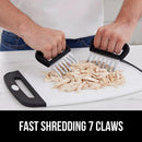 GORILLA GRIP BPA-Free Chicken Shredder Meat Claws, Sharp Stainless Steel Food Shredding Fork, Comfortable Handle, Easily Shred Pulled Pork, Taco Meats, Kitchen Smoker BBQ Tool, Dishwasher Safe, Black by GreenHaven Gardens