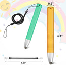 2pcs Kid-Friendly Stylus Pens for Touch Screens, Tablet Stylus Pen with Spring Cord Universal Touch Screen Capacitive Crayon Stylus Green Orange by TinyTreasures Baby Boutique
