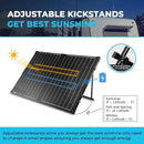 Renogy 100 Watt 12 Volt Portable Solar Panel for Power Station, Foldable 100W Solar Panel Suitcase with Adjustable Kickstand, Solar Charger for RV Camping Off Grid System,Black by CozyNest Decor