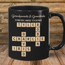 Trending Custom Grandparents & Grandkids Forever Linked Together Crossword Puzzle Personalized Mug, Gift For Large Family, Parent, Grandparents, Siblings, Brothers, Sisters on Birthday Christmas by TinyTreasures Baby Boutique