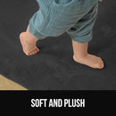 GORILLA GRIP Ultra Soft Washable Area Rug, Stain and Slip Resistant Plush Thick Carpet for Bedroom Living Room, No Shed Floor Rugs, Pet Friendly, Dorm Essentials, Kid Nursery Home Decor, 2x3 Dark Gray by TinyTreasures Baby Boutique