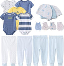 Kiddiezoom Unisex Baby Layette Essentials Giftset Clothing Set 19-Piece For Newborn Baby by TinyTreasures Baby Boutique